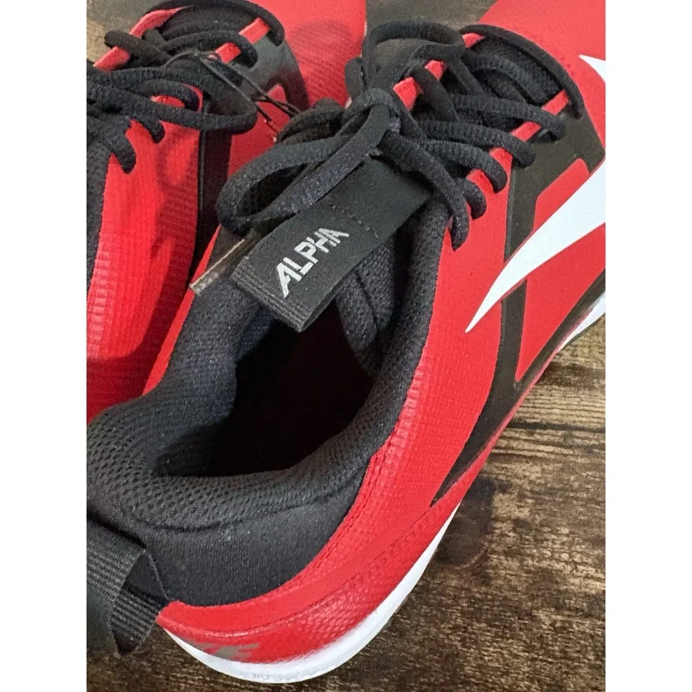 Nike Alpha Menace 4 Shark Men's Red/White Football Cleats NWOB Size 9.5 Shoes‎